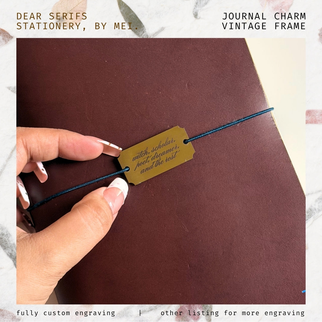 Vintage Frame, Journal Charm