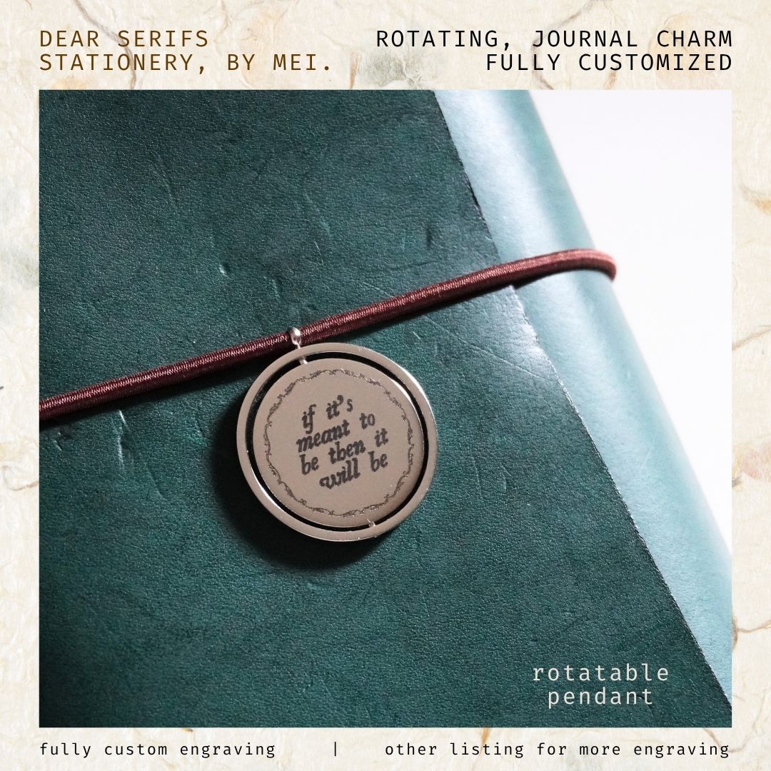 Rotating, Journal Charm