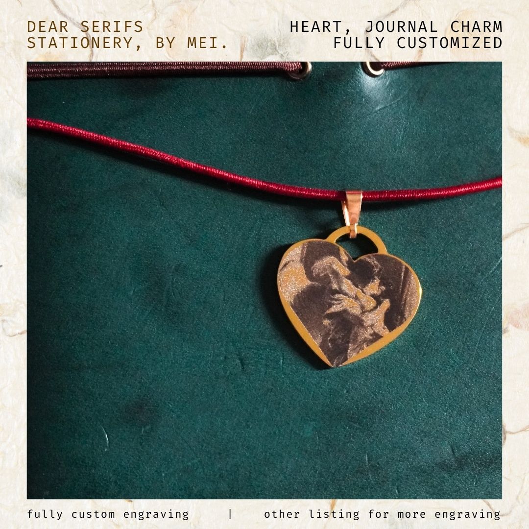 Heart, Journal Charm