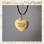Heart, Journal Charm