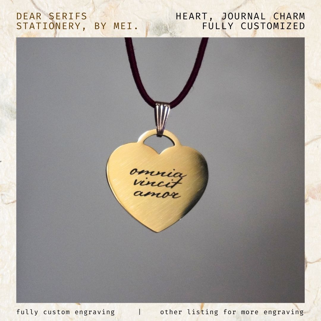 Heart, Journal Charm