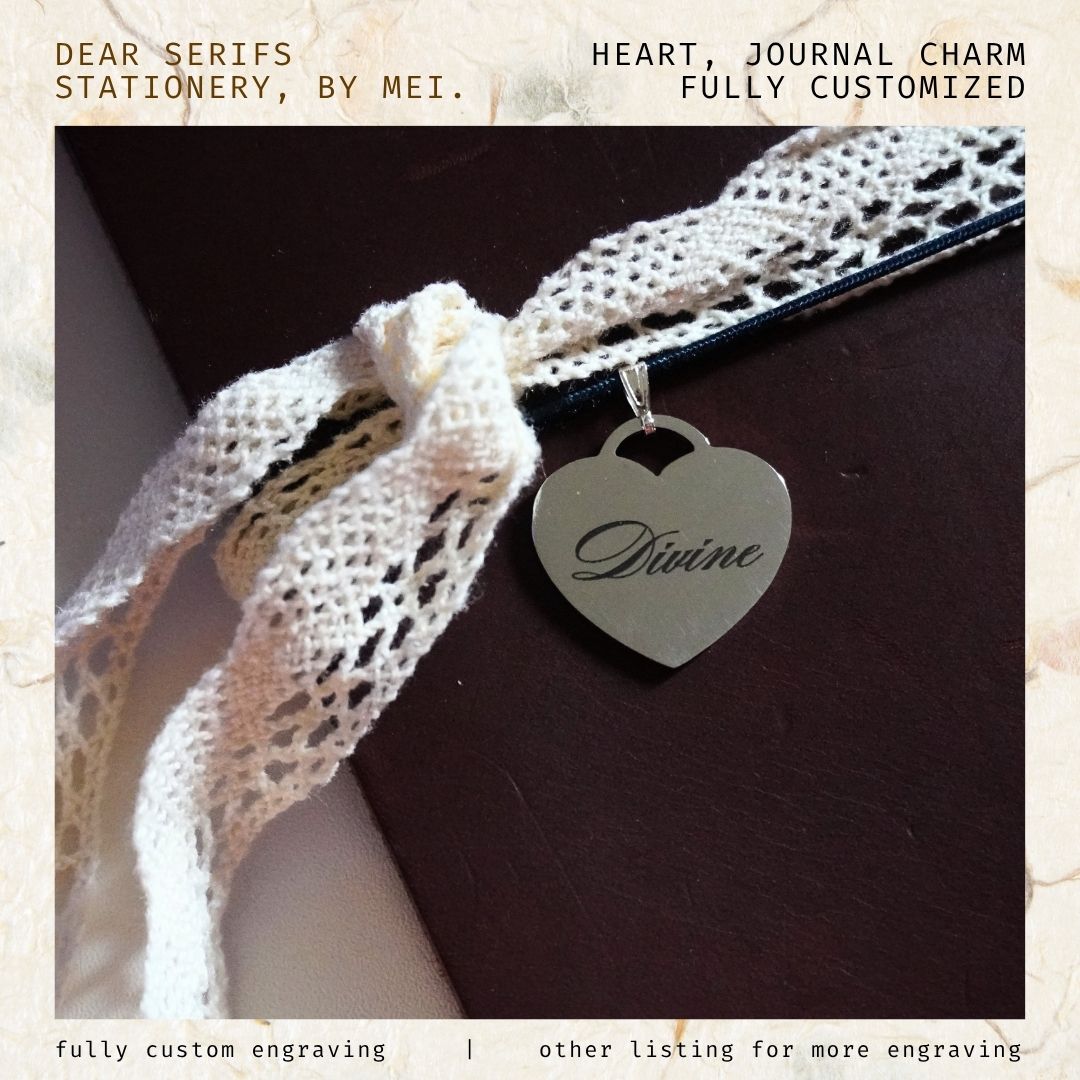 Heart, Journal Charm