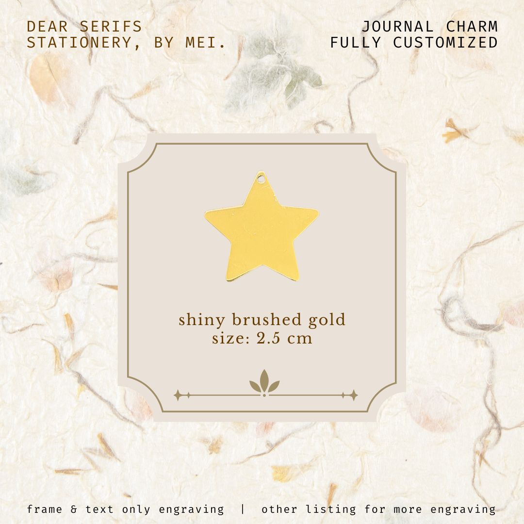 Star, Journal Charm