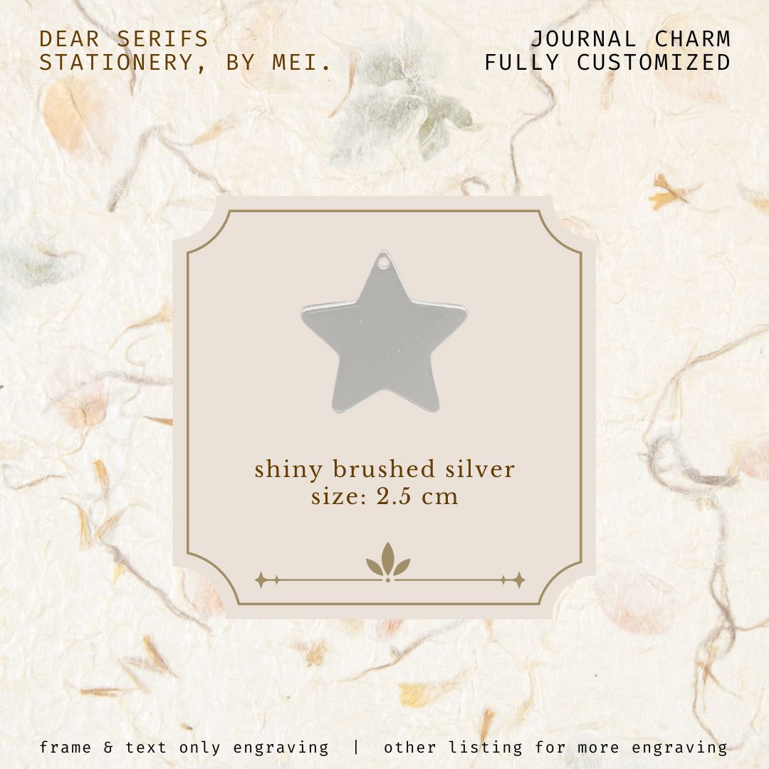 Star, Journal Charm