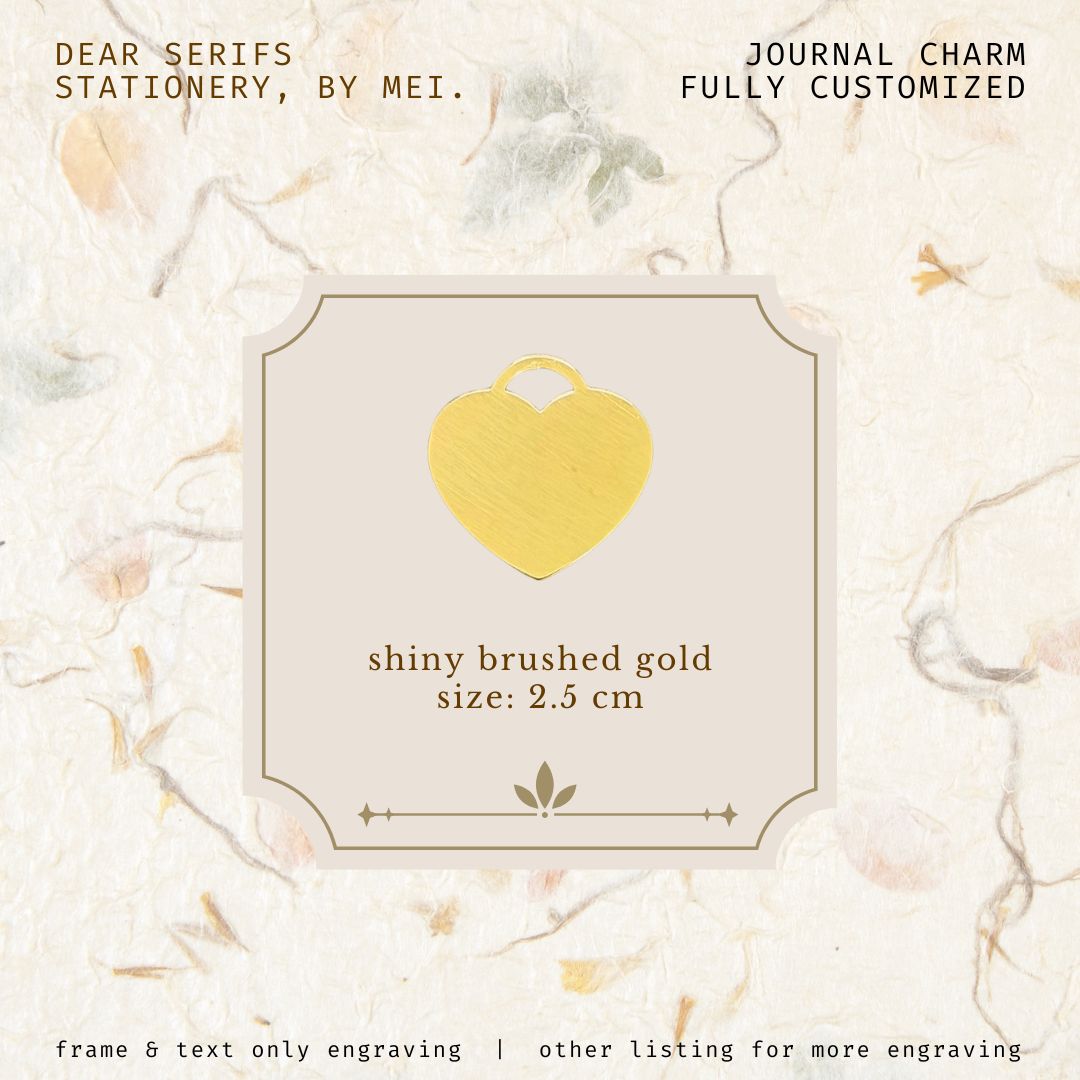 Heart, Journal Charm