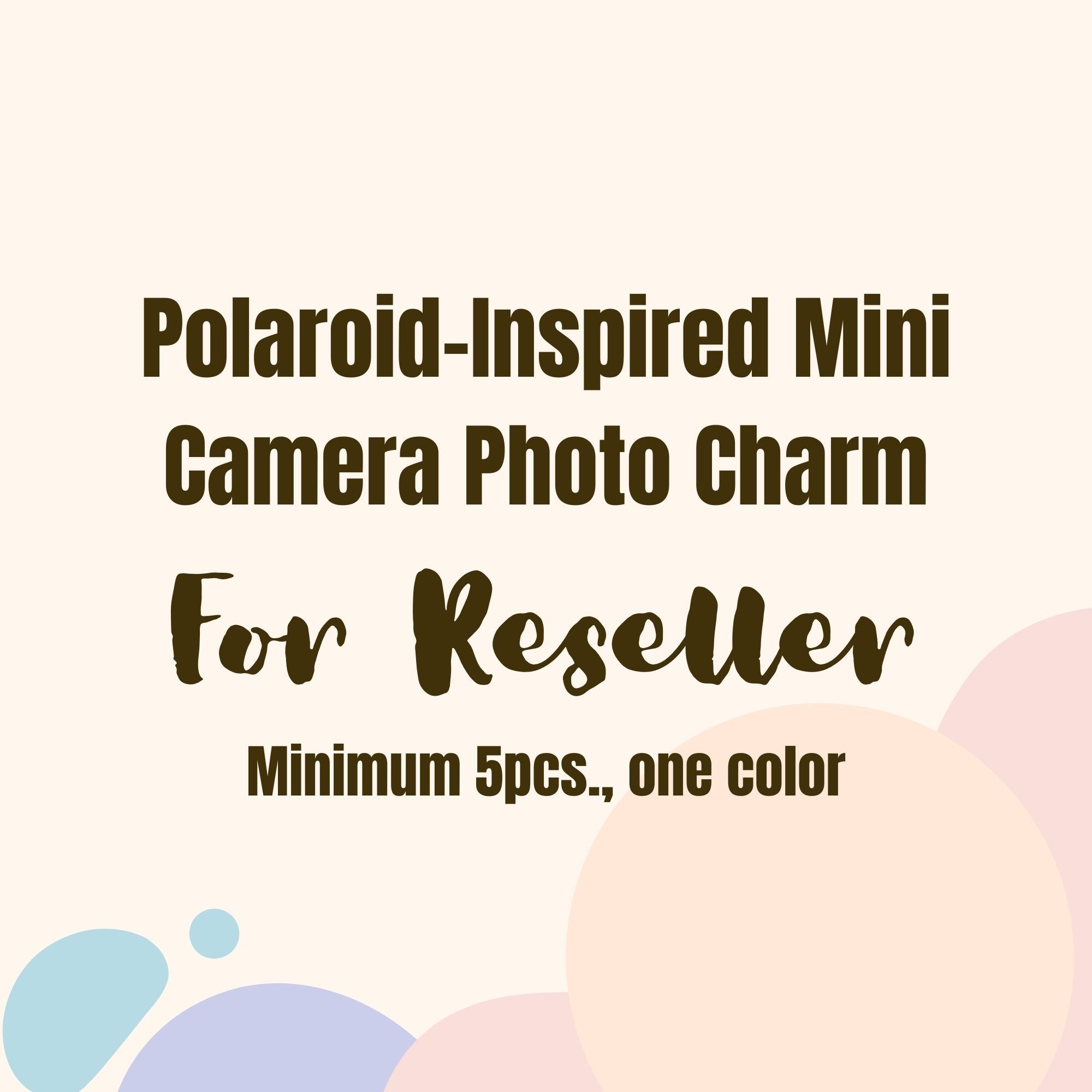 Polaroid-Inspired Mini Camera Photo Charm (RESELLER)